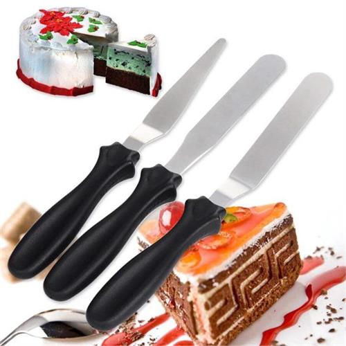 3 PCS Stainless Steel Decorating Cake Spatula Knife Set