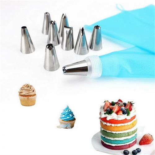 15pcs Cake Decoration Stainless Steel Piping Mouth Nozzle Set