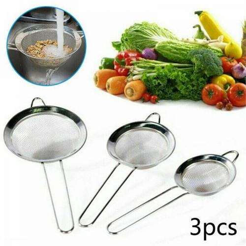 3pcs Stainless Steel Food Strainer Set