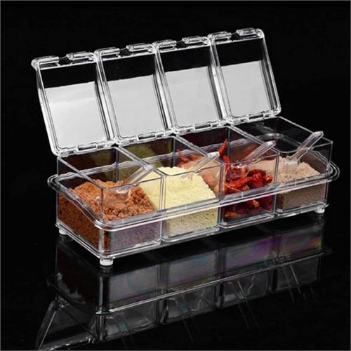 4 in 1 Transparent Seasoning Box Set