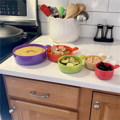 5pcs Deluxe Microwave and Freezer Food Storage Bowls