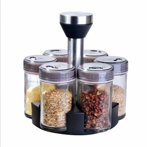 6 PCS Revolving Spice Rack