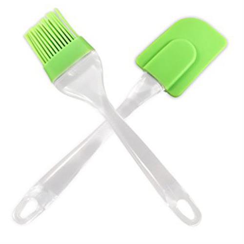 Set of Silicon Brush and Spatula for icing cakes and barbeque