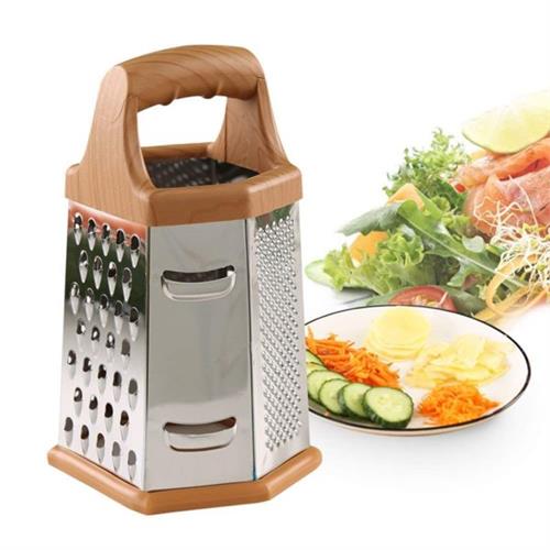 Stainless Steel Grater 6 Sided Blades Vegetables Grater Shredder