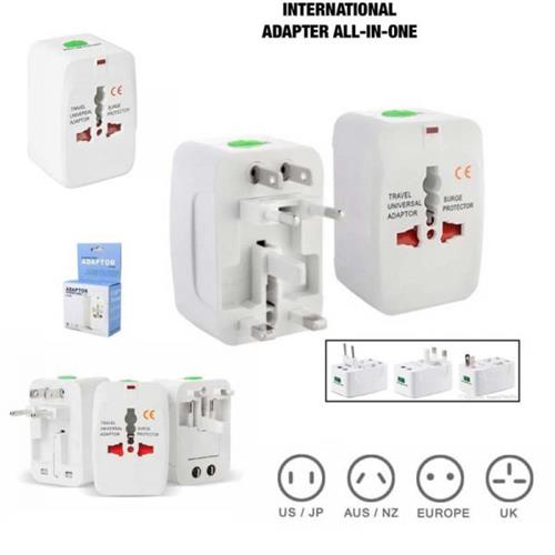 Universal Worldwide Travel Adapter with Dual USB