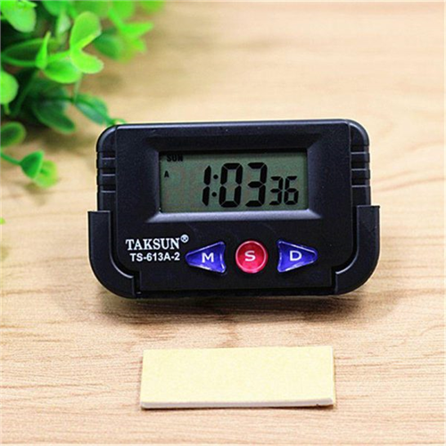 Car Dashboard Office Desk Clock with Flexible Stand 613A-2