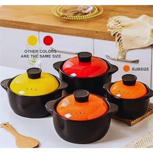 Premium Ceramic Casserole Clay Pot with Lid