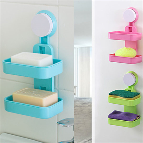 Double layer soap box holder