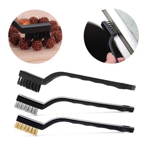 3Pcs Mini Wire Brush Set Cleaning Tool Kit