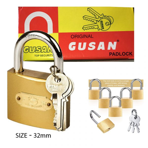 GUSAN 32mm top security padlock with 3 keys