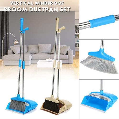 Handle Foldable Broom and Dustpan Set
