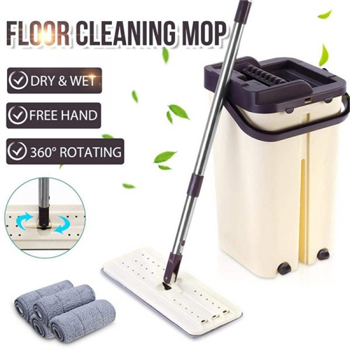 Scratch Cleaning Spin Mop with Bucket