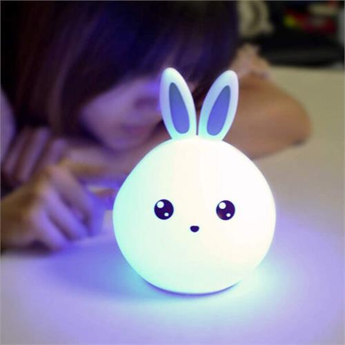 Bunny Multi Color Integrated LED Night Light Lamp for Kids