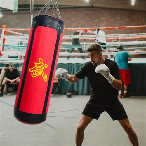 Heavy Hanging Boxing Punching Bag Red