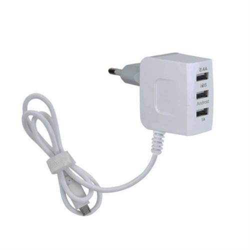 3 USB Port Travel Charger Adapter