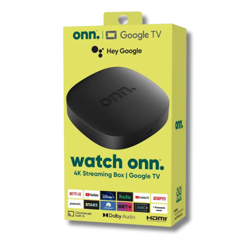 Onn Google TV Box 4k UHD Streaming Device