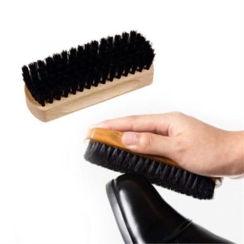 Wooden Shoe Polish Brush 12cm