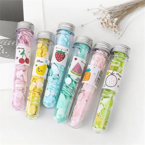 Soft Paper Soap Flower Design Tube Shape Bottle
