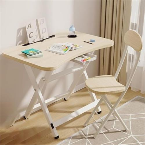 Foldable Kids Study Table and Chair Set