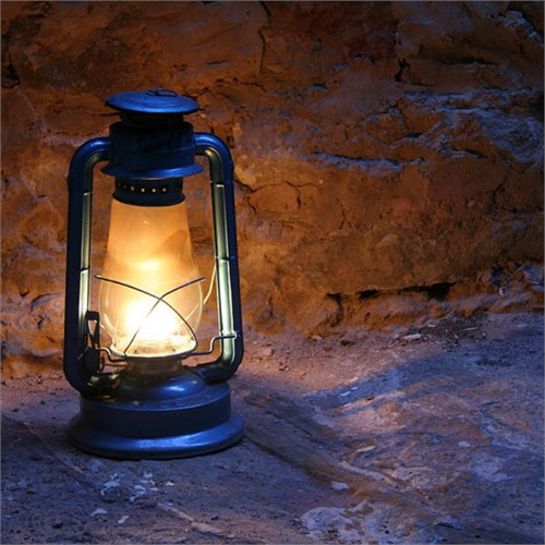 Vintage Kerosene Hurricane Lantern Emergency Lamp