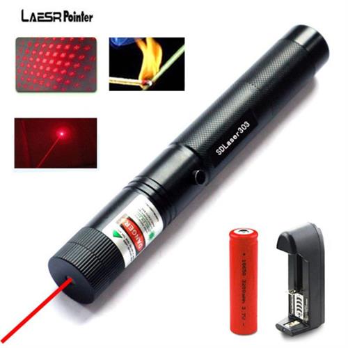 Red Laser Pointer Zoomable-Focus with Safety Lock