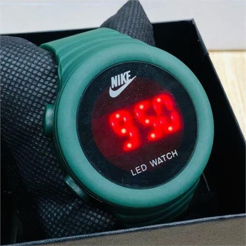Nike Mens LED Color Strap Watch Blue