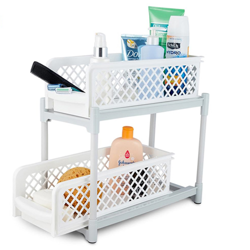 Portable 2 Tier Basket Drawers