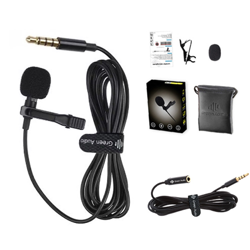 1.5m Lavalier Recording Microphone 3.5mm jack (With Free 2 Meters Extension Cable)