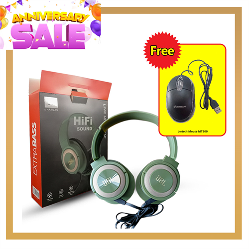 JBL Extra Bass HiFI Sound headphones (Free Mouse)