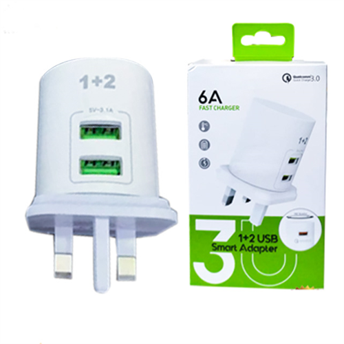 2 Ports USB 6A Fast Charger