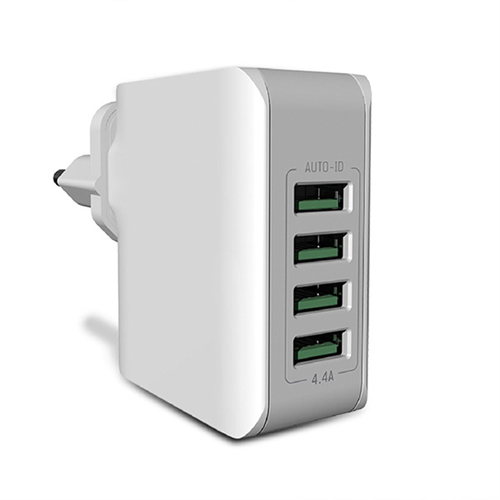 Kepake 4 Port Universal USB Wall Charger Adapter 4.4A