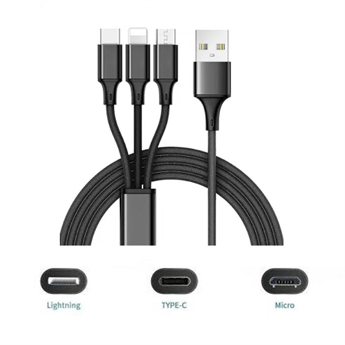 Quik Charge 3 In 1 USB Data Cable