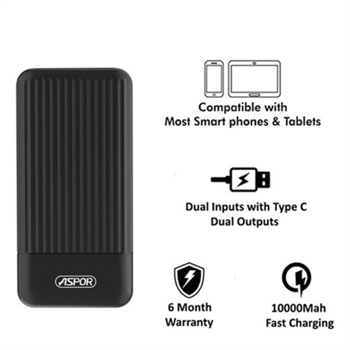 Aspor A323 Powerbank 10000mAh