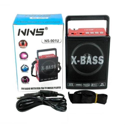 X Bass Portable Speaker Radio NNS NS-901U