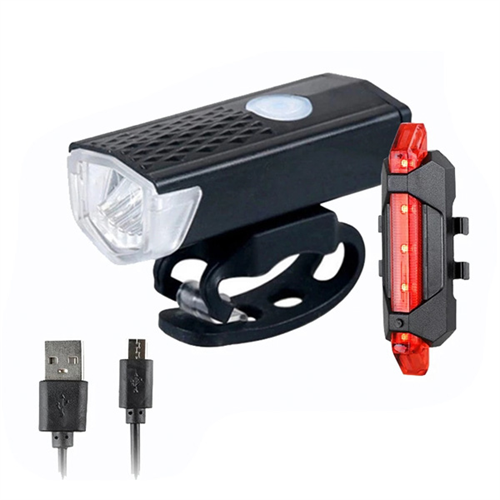 Bicycle Front Light & Tail Light (Rechargeable)