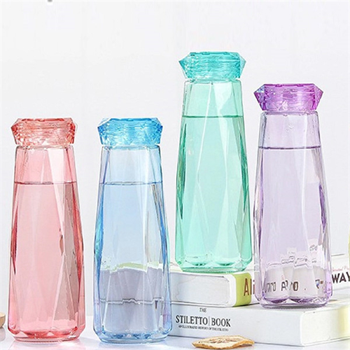 Diamond Glass Water Bottle