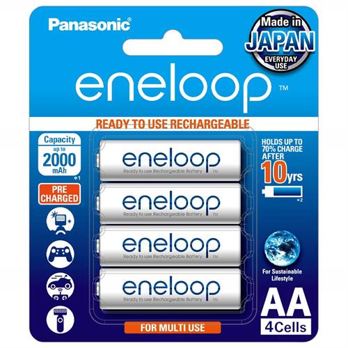 Panasonic Eneloop AA Rechargeable Ni-MH Batteries