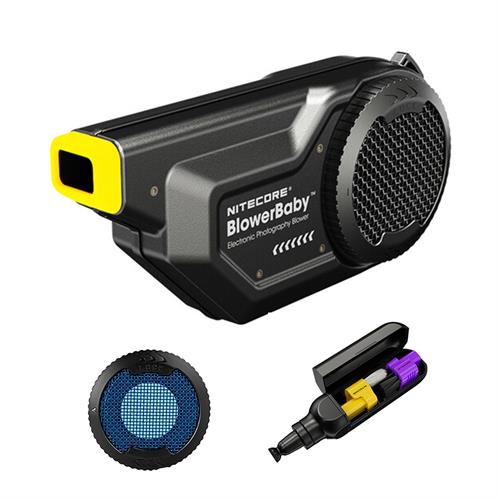 Nitecore BlowerBaby Rechargeable Cleaning Blower with Nitecore Camera Cleaning Pen & Nitecore CMOS Air Filter for BlowerBaby