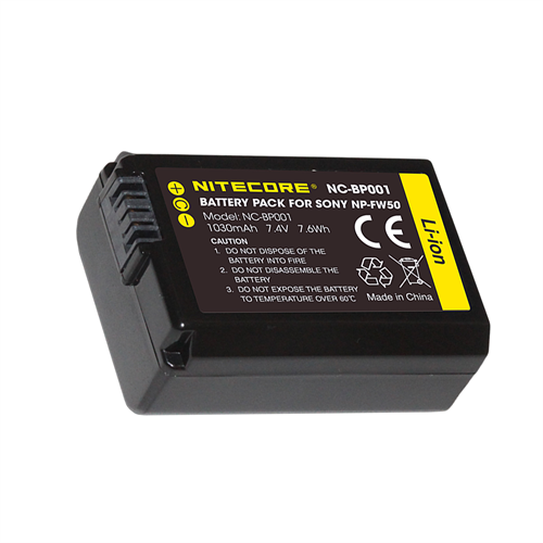 Nitecore NC-BP001 Camera Battery Compatible with Sony NP-FW50