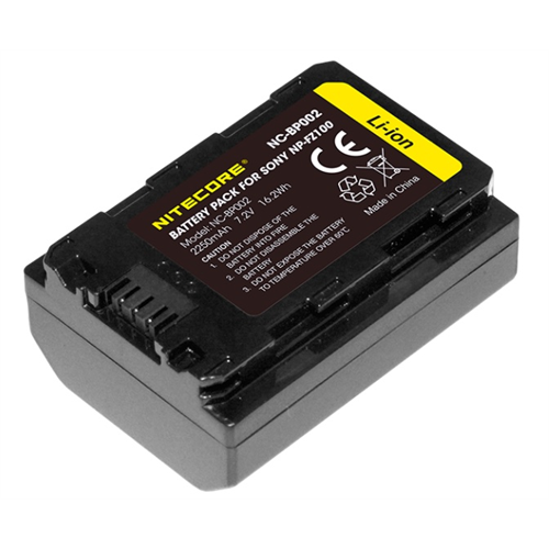 NITECORE NC-BP002 Camera Battery Compatible with Sony NP-FZ100 Battery