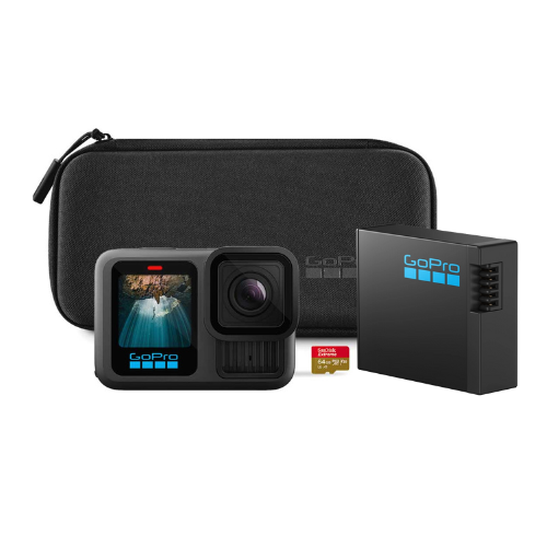 GoPro HERO13 Black Action Camera With 64GB SD Card Bundel and Go Pro Battery