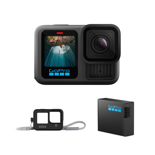 GoPro HERO13 Black With Sleeve + Lanyard and Battery