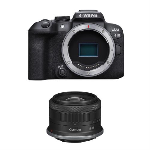 Canon EOS R10 Mirrorless Camera with 18-45mm Lens