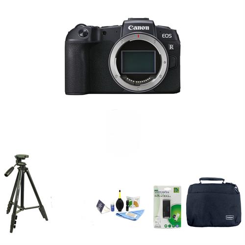Canon EOS RP Mirrorless Digital Camera with Tripod, Card Reader, 7 in 1 Cleaning kit & Shoulder Bag