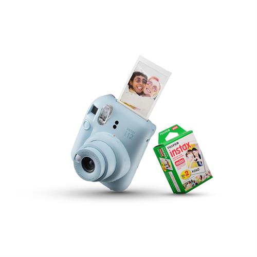 FUJIFILM INSTAX MINI 12 Instant Film Camera (Pastel Blue) with INSTAX Mini Instant Film Pack