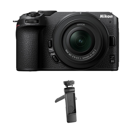 Nikon Z30 Mirrorless Camera with 16-50mm Lens & Tripod Grip