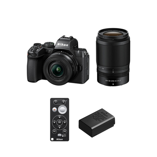 Nikon Z50 II Mirrorless Camera With 16-50mm & 50-250mm Lenses & Nikon ML-L7 & Free Battery