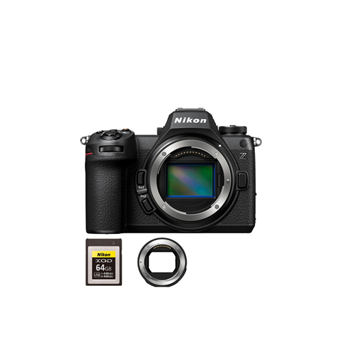 Nikon Z6 III Mirrorless Camera with FTZ II Mount Adapter & Nikon 64GB XQD Memory Card