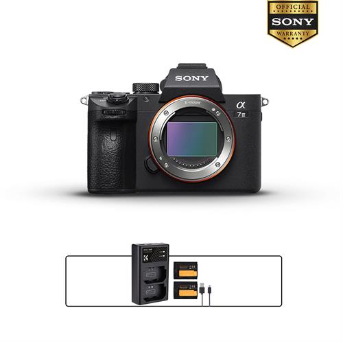 Sony Alpha a7 III Mirrorless Digital Camera with K&F Sony NP-FZ100 Dual Battery & Charger Kit