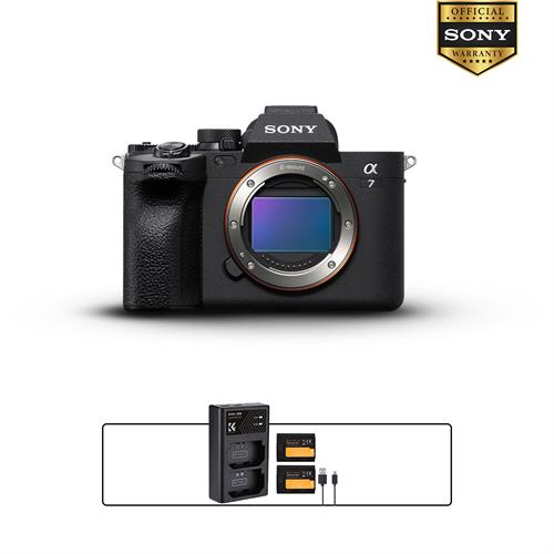 Sony Alpha a7 IV Mirrorless Digital Camera with K&F Sony NP-FZ100 Dual Battery and Charger Kit